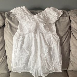 NWT cotton on girls dress. White size 7